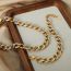 Fashion Gold Bracelet-15+5cm Titanium Steel Diamond Chain Men's Bracelet
