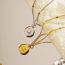 Fashion Gold Necklace (chain Length 40+5cm) Titanium Steel Irregular Small Octopus Tag Necklace