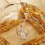 Fashion Gold Necklace (chain Length 45+5cm) Titanium Steel Cat Necklace