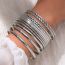 Fashion 4# Metal Geometric Bracelet Set