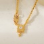 Fashion Gold Copper Inlaid Zircon Love Cross Pendant Lobster Clasp Twist Necklace