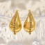 Fashion Gold Copper Set Zircon Drop Earrings