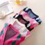Fashion Pink And White Argyle Knitted Cardigan  Core Yarn