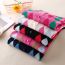 Fashion Pink Brown Argyle Knitted Cardigan  Core Yarn