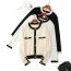 Fashion White Knitted Contrast-breasted Cardigan Jacket  Core Yarn