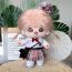 Fashion 18# Polyester Cartoon 20cm Doll Cotton Doll Clothes Set  Pp Cotton