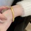 Fashion Bracelet - Gold (good Luck) Copper Geometric Round Bracelet