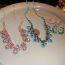 Fashion Necklace-blue Alloy Diamond Geometric Necklace