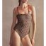 Fashion Swimsuit Polyester Printed One-piece Swimsuit