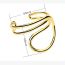 Fashion Gold Copper Curve Bracelet