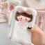 Fashion Little Girl With Bow Cotton Printed Coral Fleece Mid-calf Socks