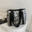 Fashion Silver Pu Diamond Large Capacity Shoulder Bag