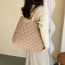 Fashion Pink Nylon Embroidery Large Capacity Shoulder Bag