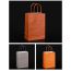 Fashion Sky Blue (minimum Batch Of 10) Cowhide Square Large-capacity Portable Packaging Bag (minimum Batch Of 10)