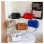 Fashion Red Pu Embroidery Square Crossbody Bag
