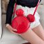 Fashion Red Plastic Silicone Mickey Mouse Crossbody Bag