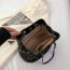 Fashion Black Sequin Large Capacity Shoulder Bag
