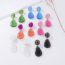Fashion Color Matching Resin Drop Earrings