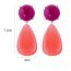 Fashion Color Matching Resin Drop Earrings