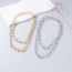 Fashion Gold Alloy Geometric Chain Necklace