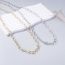 Fashion Silver Alloy Geometric Chain Necklace