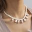 Fashion White Pearl Bead Necklace