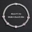 Fashion Bracelet 8inch (20cm)-1 Love Gold Pink Zirconium Necklace Alloy Diamond Love Bracelet For Men