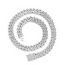 Fashion Silver 16inch (40cm) Alloy Diamond Chain Diamond Necklace For Men
