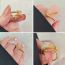 Fashion Gold Color Copper And Diamond Dragon Ring