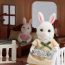 Fashion H01 White Rabbit Plastic Childrens Simulated Animal Toys
