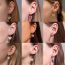 Fashion 40# Metal Butterfly Hoop Earrings