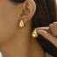 Fashion Gold Acrylic Water Drop Earrings