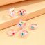 Fashion Pink Cat Scratch Ring Acrylic Geometric Cat Claw Open Ring