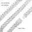 Fashion Silver Necklace 24inch (60cm) Alloy Diamond Geometric Chain Necklace For Men