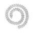 Fashion Colorfast Silver 18inch (45cm) Alloy Diamond Geometric Chain Necklace For Men