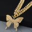 Fashion Silver Bracelet 8inch (20cm) Alloy Diamond Butterfly Chain Bracelet