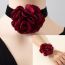Fashion Bracelet Black Flocked Rose Bracelet