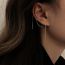 Fashion 3# Metal Geometric Tassel Earrings