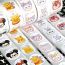 Fashion Lina Bell Roll Stickers [1 Roll/200 Stickers] Paper Printed Pocket Material Dot Stickers