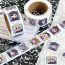 Fashion Conan Roll Stickers [1 Roll/500 Stickers] Paper Printed Pocket Material Dot Stickers