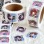 Fashion Magical Girl Sakura Roll Stickers [1 Roll/500 Stickers] Paper Printed Pocket Material Dot Stickers