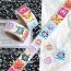 Fashion New Square Egg Party [1 Roll/500 Stickers] Paper Printed Pocket Material Dot Stickers