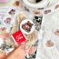 Fashion Bear Infested Roll Stickers [1 Roll/500 Stickers] Paper Printed Pocket Material Dot Stickers