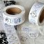 Fashion Jiikawa Roll Stickers [1 Roll/500 Stickers] Paper Printed Pocket Material Dot Stickers