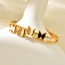 Fashion Gold Titanium Steel Inlaid Zirconium Shell Butterfly Bracelet