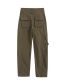 Fashion Army Green Polyester Multi-pocket Cargo Trousers