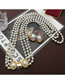 Fashion Gold Alloy Pearl Beaded Layered Necklace