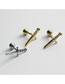 Fashion Rose Gold Single Titanium Steel Dagger Earrings (single)
