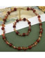 Fashion Necklace Alloy Onyx Bead Gold Plated Beaded Necklace
