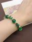 Fashion Necklace Gold Plated Beaded Necklace With Alloy Green Agate Beads